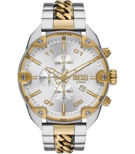 Amazon.com: Diesel Spiked Stainless Steel Chronograph Men's Watch